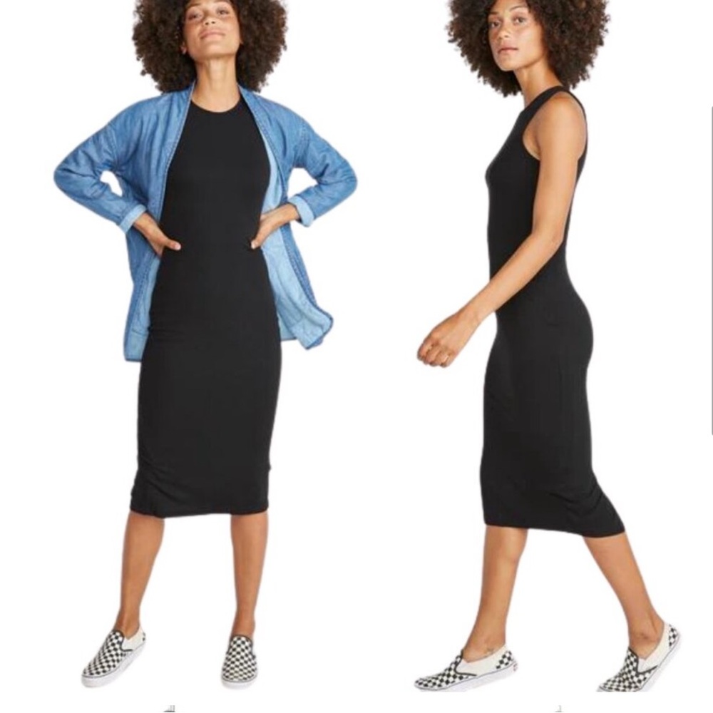 NWT Marine Layer Lexi Rib Daytime Midi Dress Size L